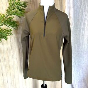 Outerknown Women’s Half Zip Jacket Pullover Olive Green New With Tags Size XS